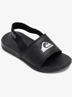 Hot Quiksilver Toddler'S Bright Coast Strapped Sandals Black/White/Black