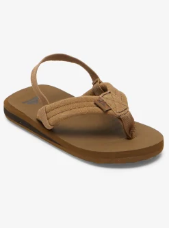 Discount Quiksilver Toddler'S Carver Suede Core Sandals Tan 1