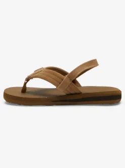 Discount Quiksilver Toddler'S Carver Suede Core Sandals Tan 1