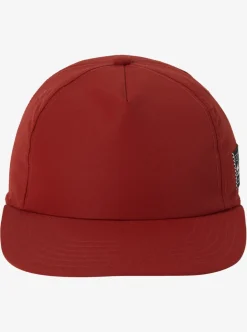 Hot Quiksilver Tride Snapback Hat Red Ochre