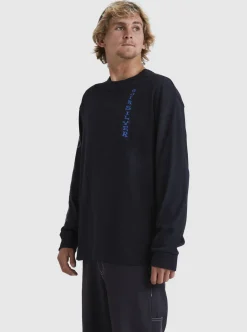 Sale Quiksilver Trident Long Sleeve T-Shirt Black