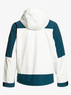 New Quiksilver Ultralight 20K Technical Snow Jacket Nimbus Cloud