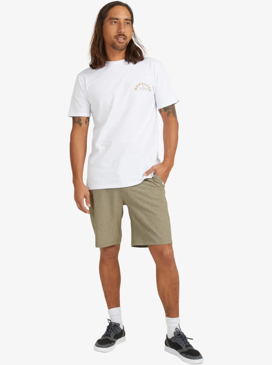 Best Quiksilver Union Heather Amphibian 20" Hybrid Shorts Kalamata