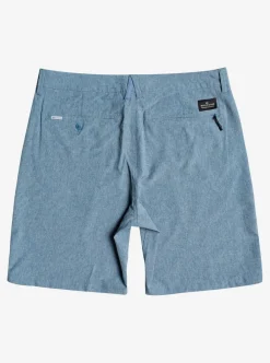 Best Quiksilver Union Heather Amphibian 20" Hybrid Shorts Captains Blue