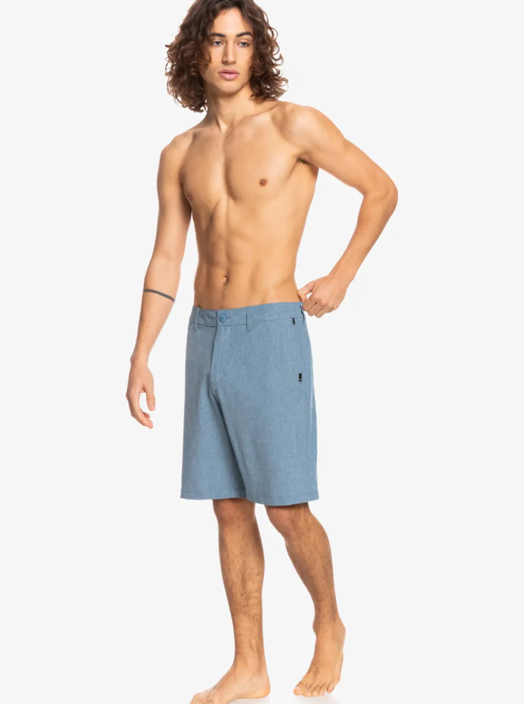 Best Quiksilver Union Heather Amphibian 20" Hybrid Shorts Captains Blue