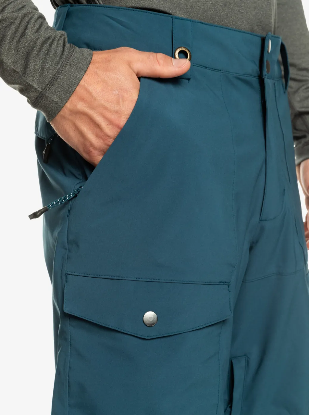 Hot Quiksilver Utility Shell Snow Pants Majolica Blue