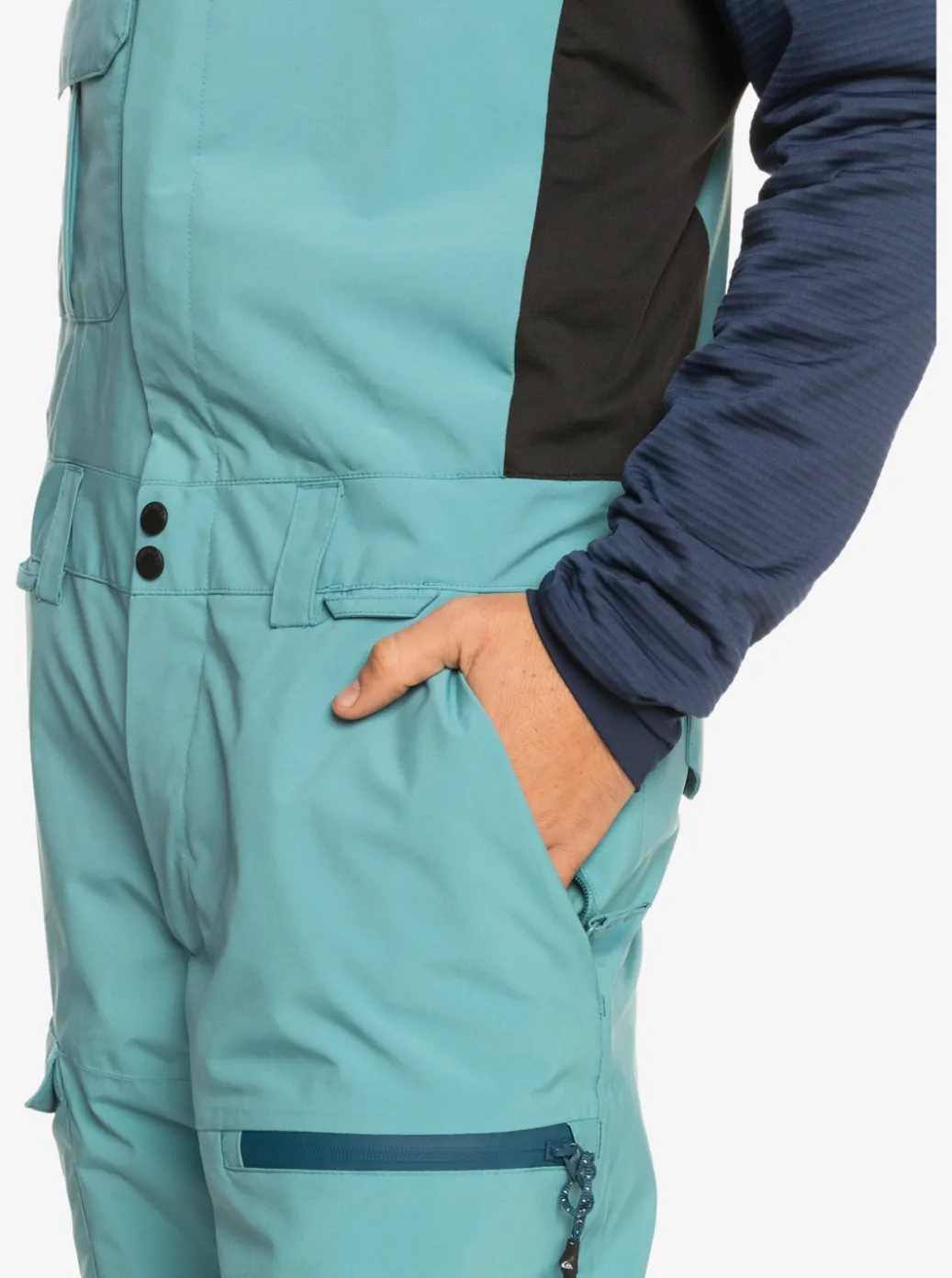 Best Sale Quiksilver Utility Technical Snow Bib Pants Brittany Blue