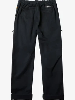 Sale Quiksilver Waterman After Surf Elastic Waist Pants Black