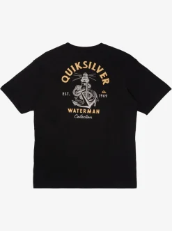Discount Quiksilver Waterman Anchors Away Qt-Shirt Black