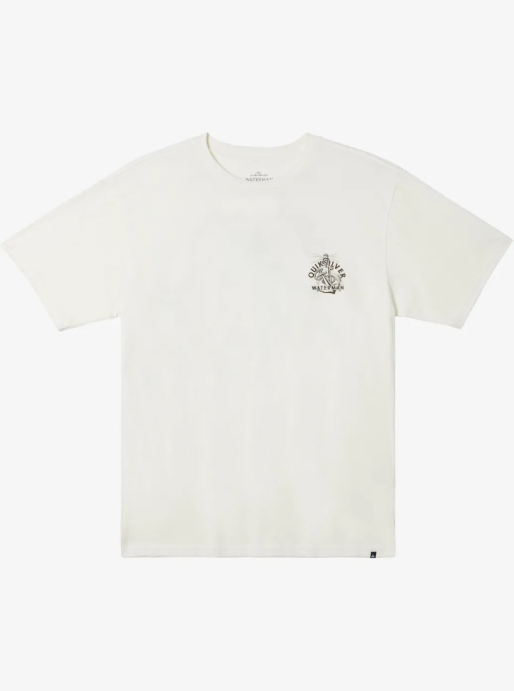 Clearance Quiksilver Waterman Anchors Away Qt-Shirt Snow White