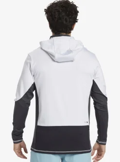 Online Quiksilver Waterman Angler Hooded Upf 50 Long Sleeve Surf Tee White
