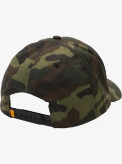 Outlet Quiksilver Waterman Bar Manager Snapback Hat Woodland Camo