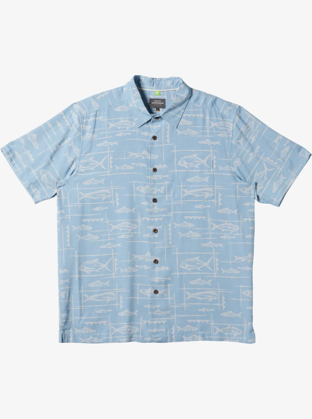Flash Sale Quiksilver Waterman Bento Woven Shirt Bento Dusk Blue