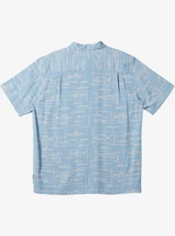 Flash Sale Quiksilver Waterman Bento Woven Shirt Bento Dusk Blue