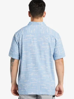 Flash Sale Quiksilver Waterman Bento Woven Shirt Bento Dusk Blue