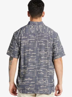Sale Quiksilver Waterman Bento Woven Shirt Bento Black