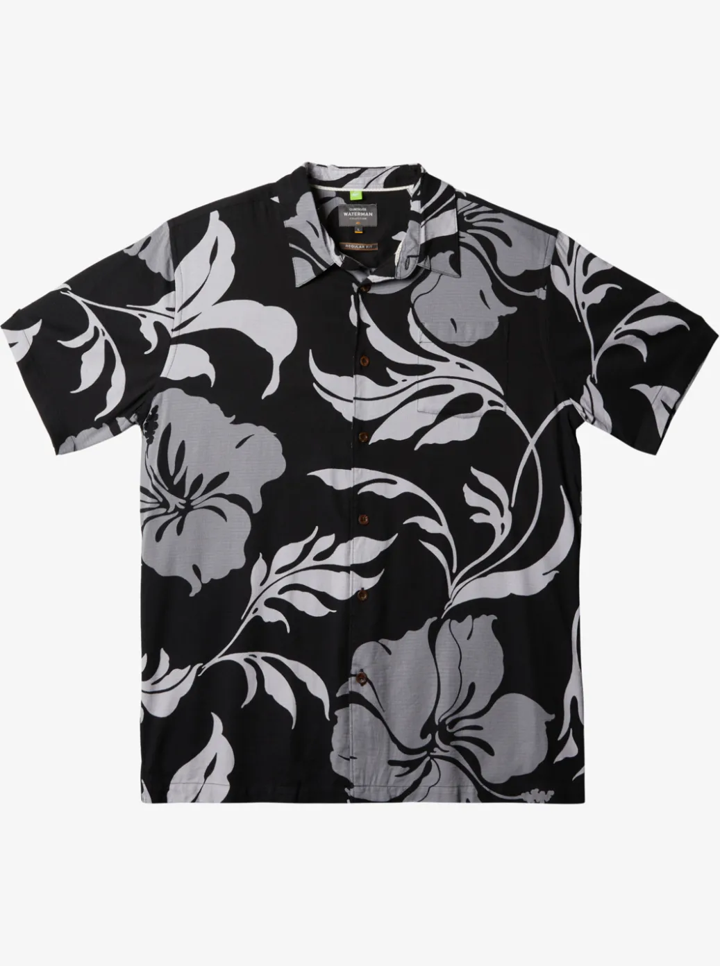 Best Quiksilver Waterman Big Charmer Short Sleeve Shirt Black Big Charmer