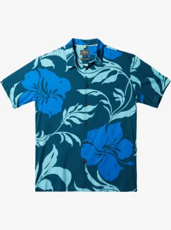 Best Quiksilver Waterman Big Charmer Short Sleeve Shirt Seaport Big Charmer