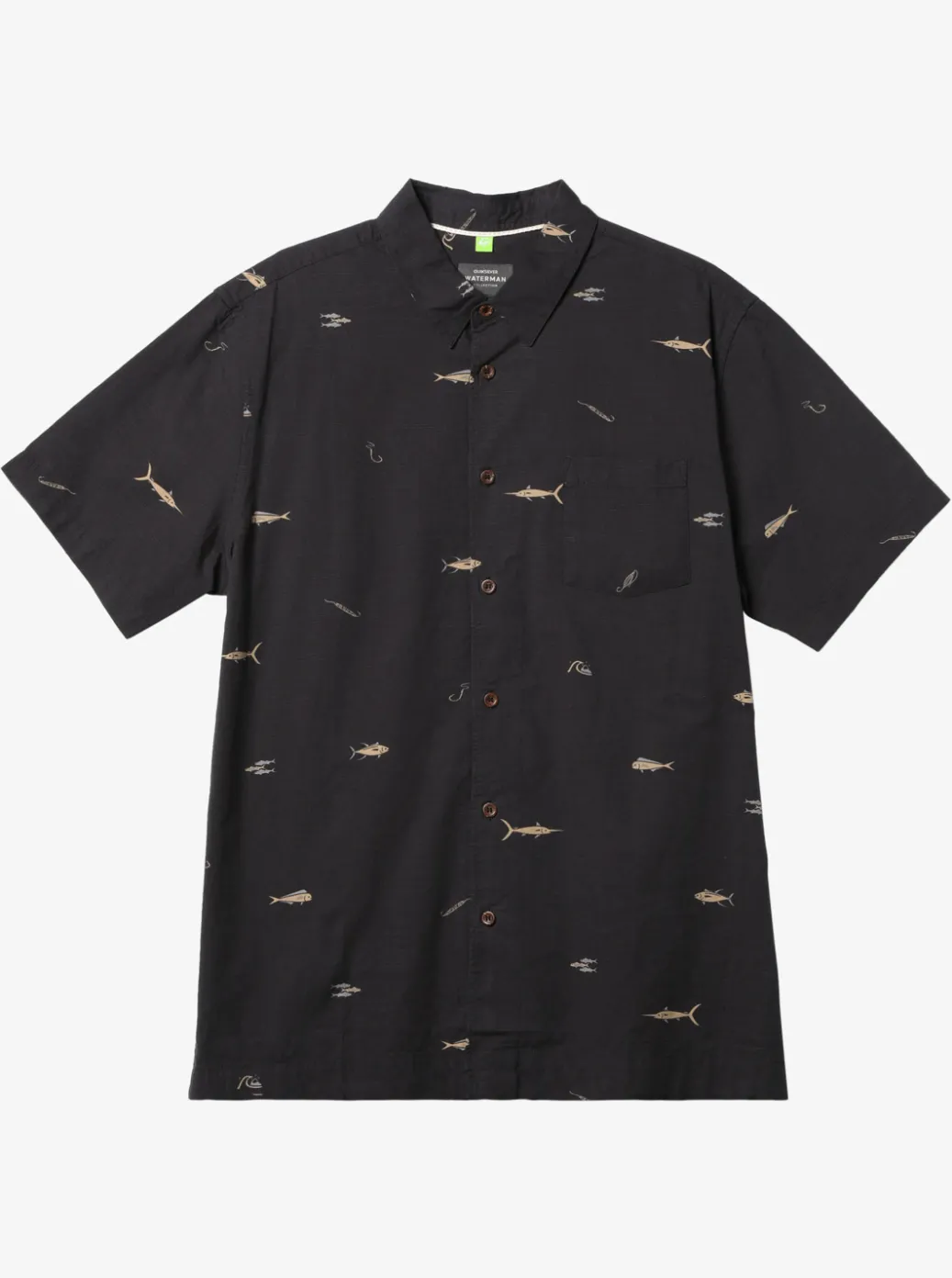 Cheap Quiksilver Waterman Big Pond Woven Shirt Big Pond Tarmac