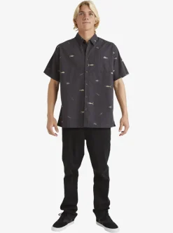 Cheap Quiksilver Waterman Big Pond Woven Shirt Big Pond Tarmac