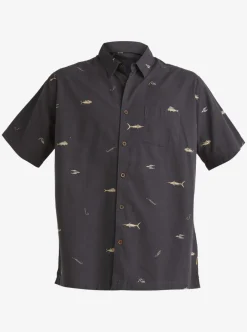 Cheap Quiksilver Waterman Big Pond Woven Shirt Big Pond Tarmac