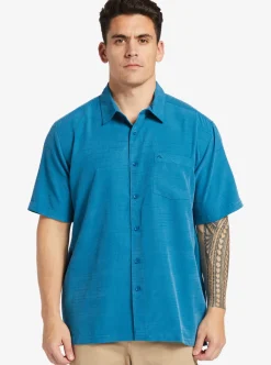 New Quiksilver Waterman Centinela Premium Anti-Wrinkle Shirt Seaport Centinella