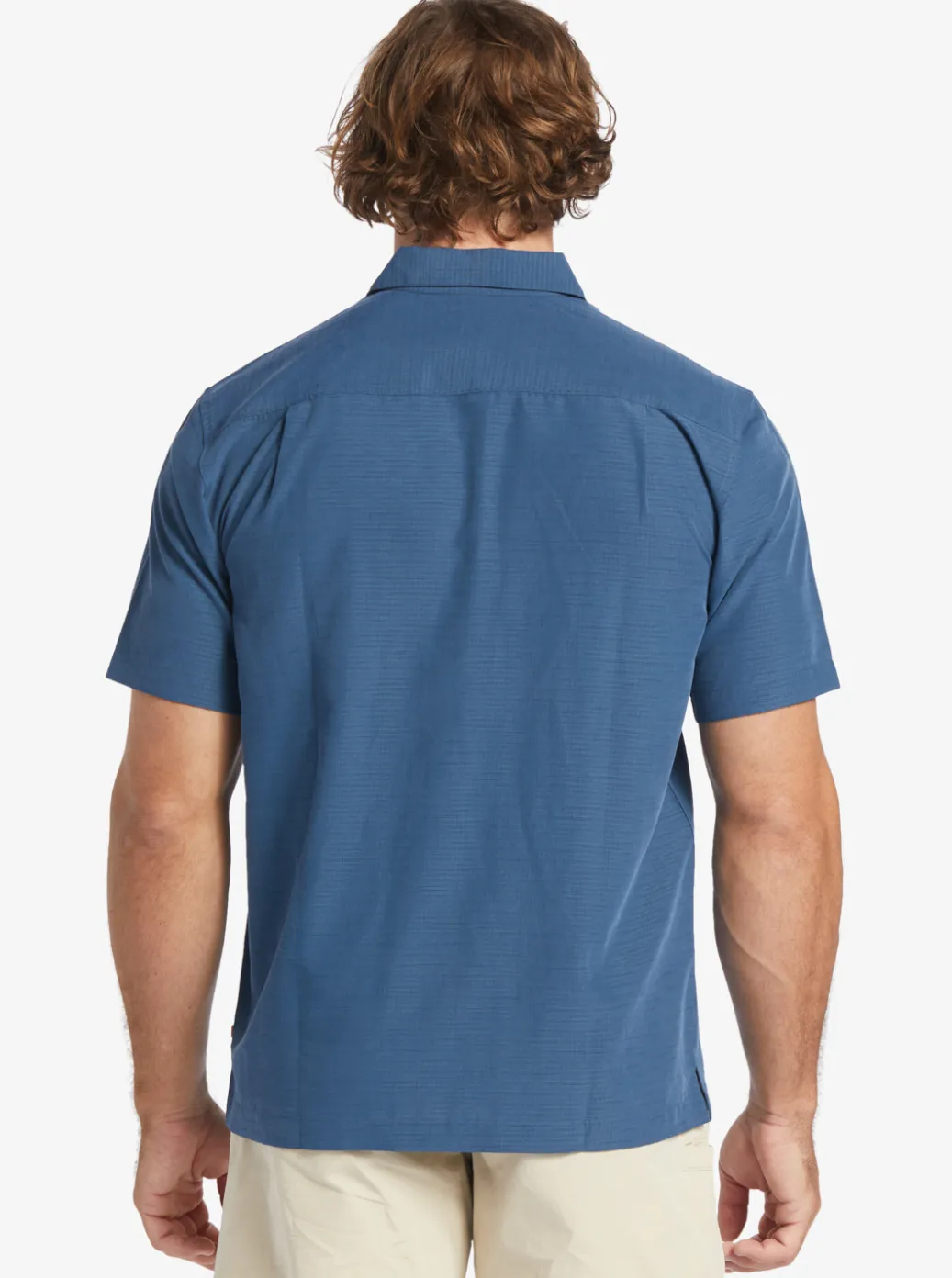 Shop Quiksilver Waterman Centinela Premium Anti-Wrinkle Shirt Midnight Navy Centinella