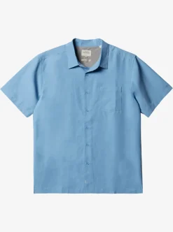 Fashion Quiksilver Waterman Centinela Premium Anti-Wrinkle Shirt Dusk Blue Centinella