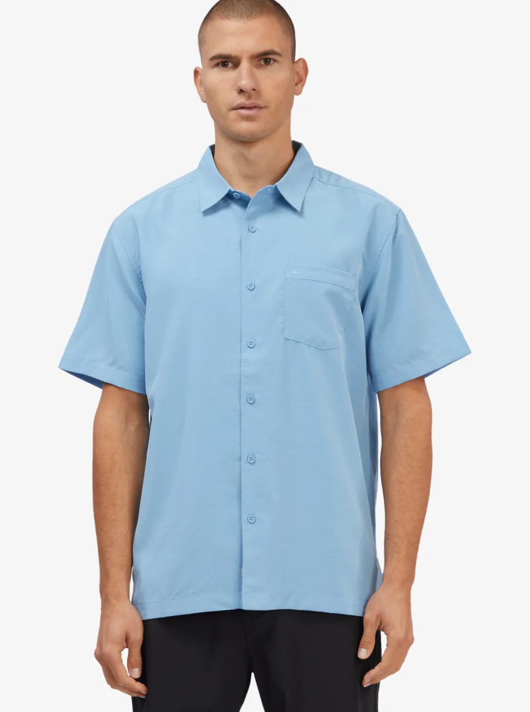 Fashion Quiksilver Waterman Centinela Premium Anti-Wrinkle Shirt Dusk Blue Centinella