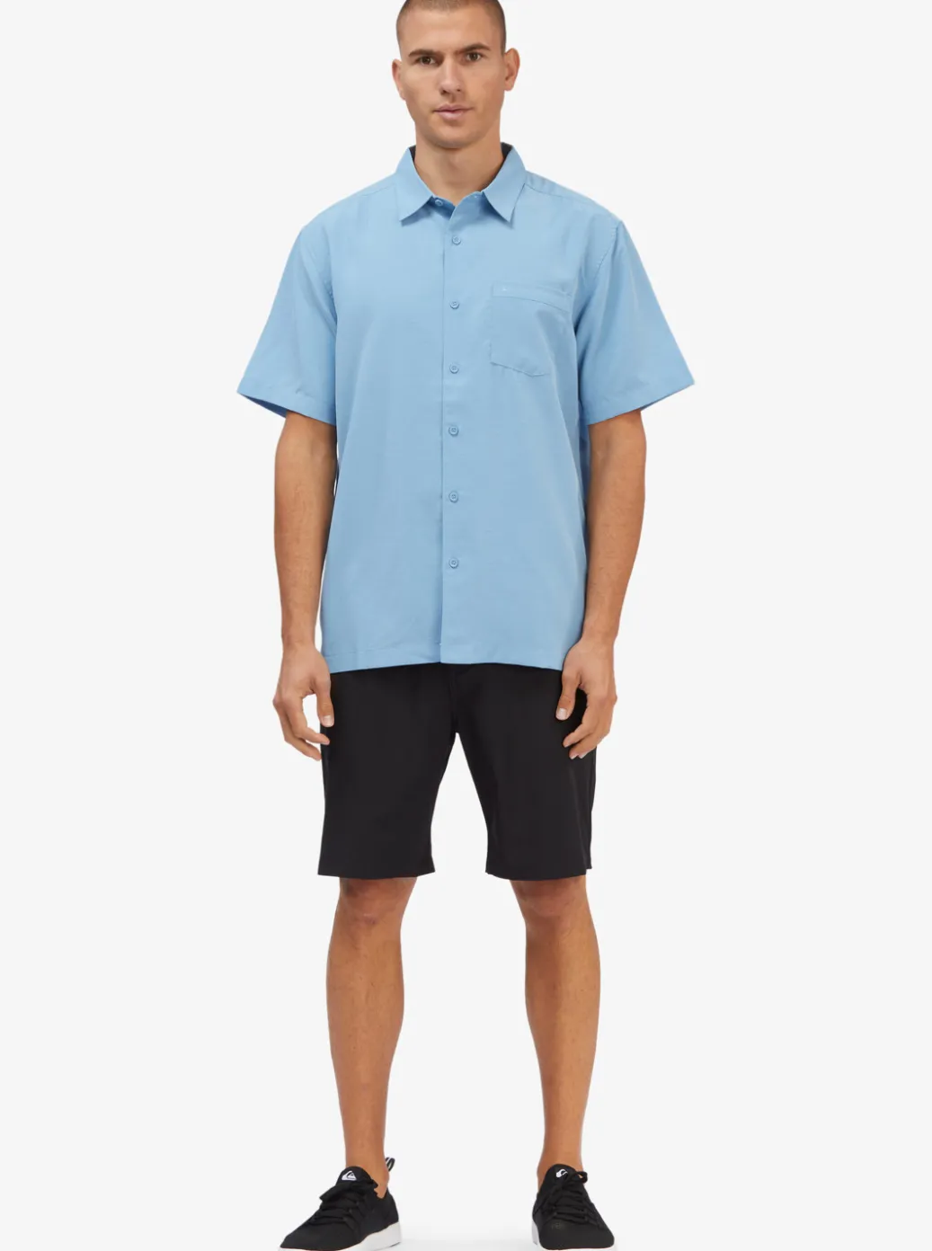Fashion Quiksilver Waterman Centinela Premium Anti-Wrinkle Shirt Dusk Blue Centinella