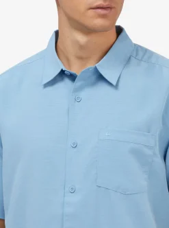 Fashion Quiksilver Waterman Centinela Premium Anti-Wrinkle Shirt Dusk Blue Centinella