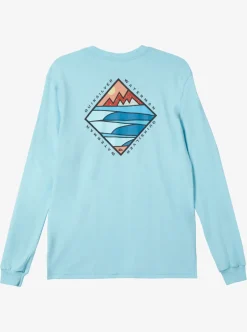 Discount Quiksilver Waterman Cross Chop Long Sleeve Q T-Shirt Gulf Stream