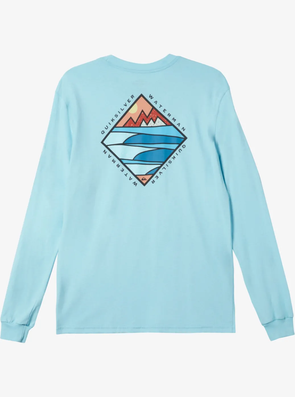 Discount Quiksilver Waterman Cross Chop Long Sleeve Q T-Shirt Gulf Stream