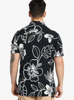 New Quiksilver Waterman Cruise Town Woven Shirt Black Cruise Town