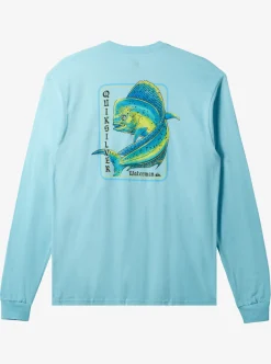 Best Quiksilver Waterman Dorado Magic Long Sleeve T-Shirt Gulf Stream