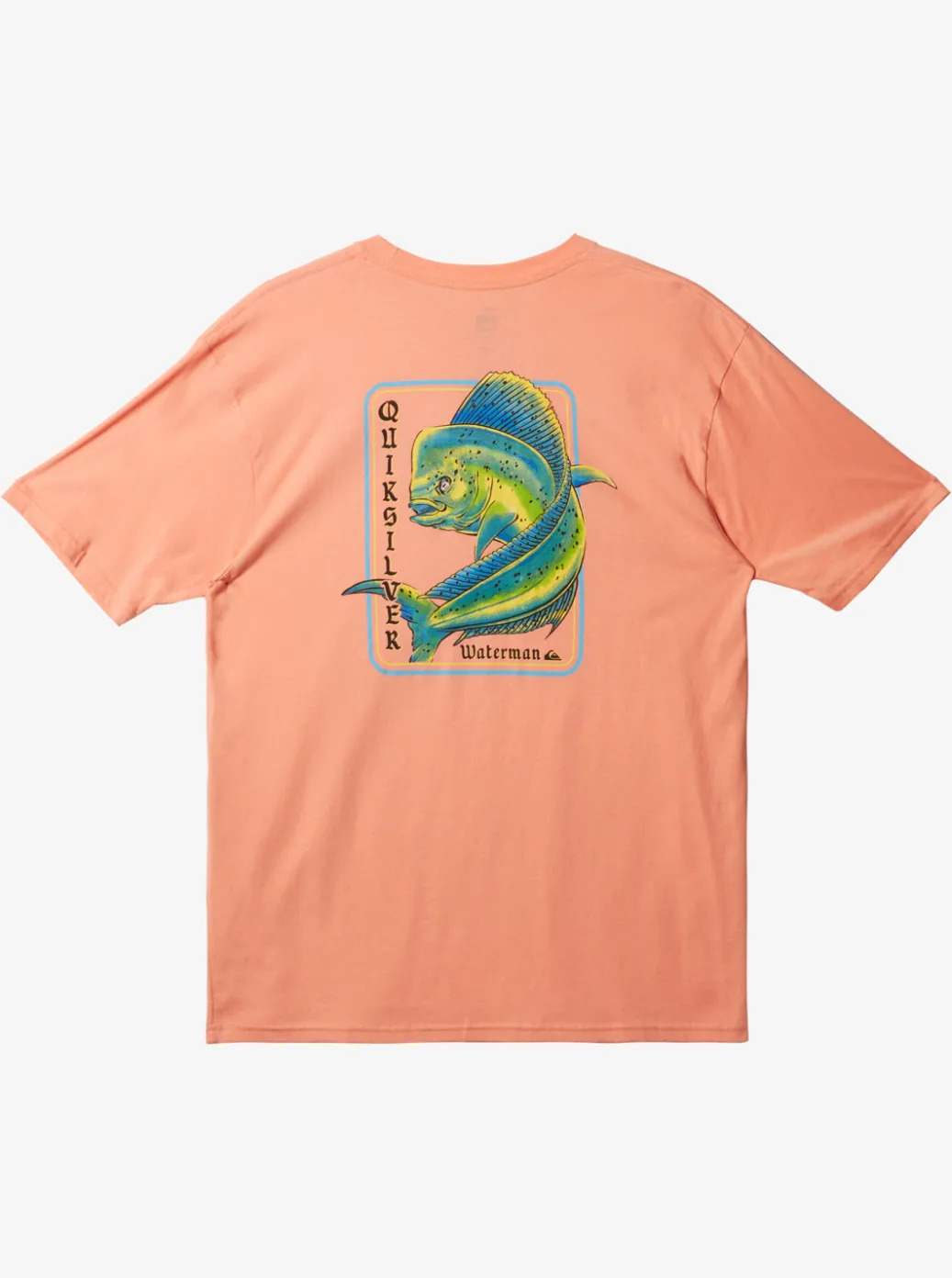 Best Quiksilver Waterman Dorado Magic T-Shirt Peach Pink