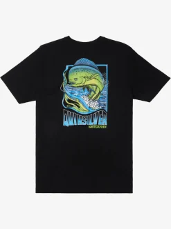 Sale Quiksilver Waterman Fish Flow Qt-Shirt Black