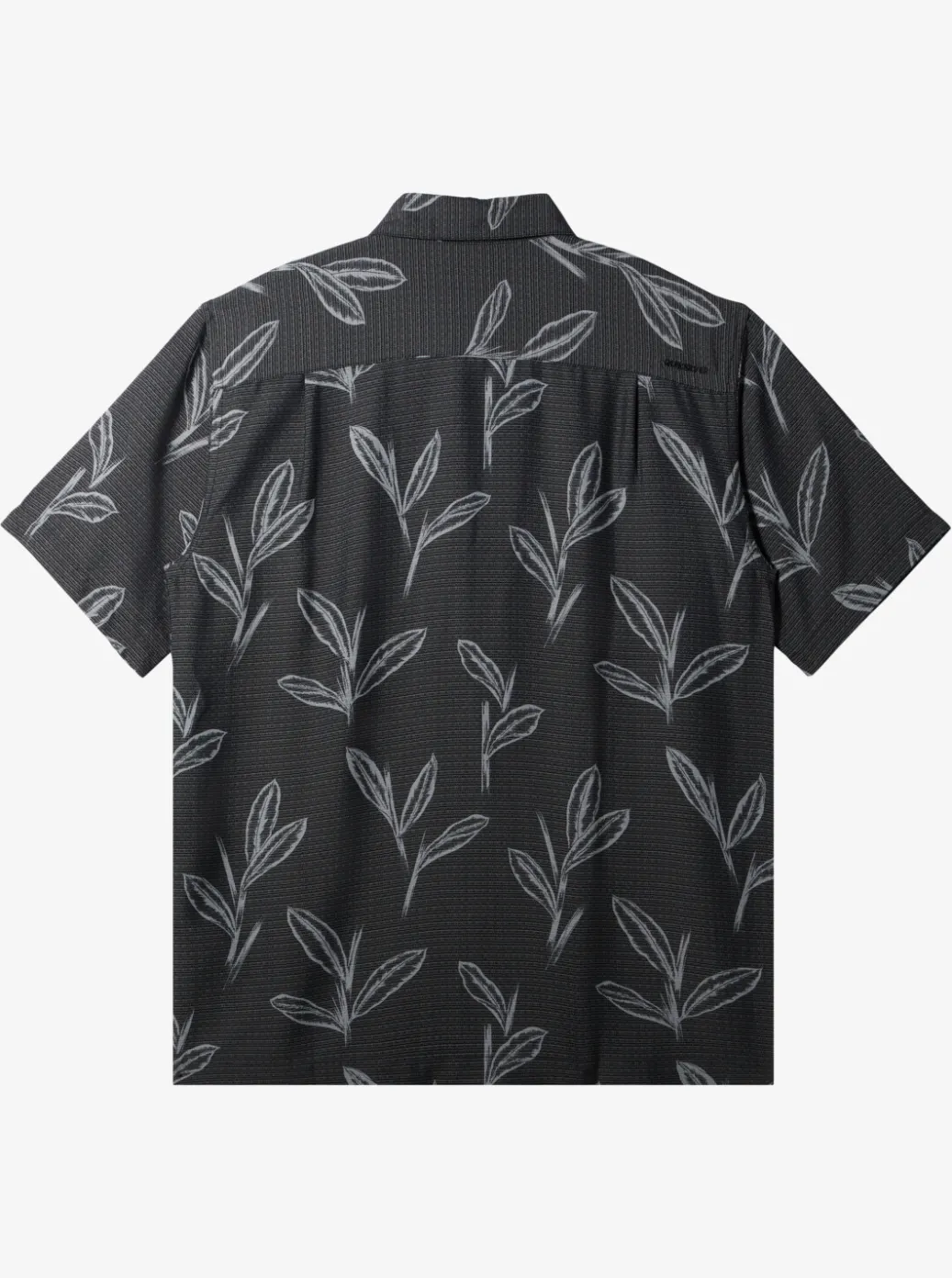 Clearance Quiksilver Waterman Ginger Stalks Short Sleeve Shirt Black Ginger Stalks
