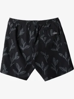 New Quiksilver Waterman Ginger Stalks Volleys Black Ginger Stalks