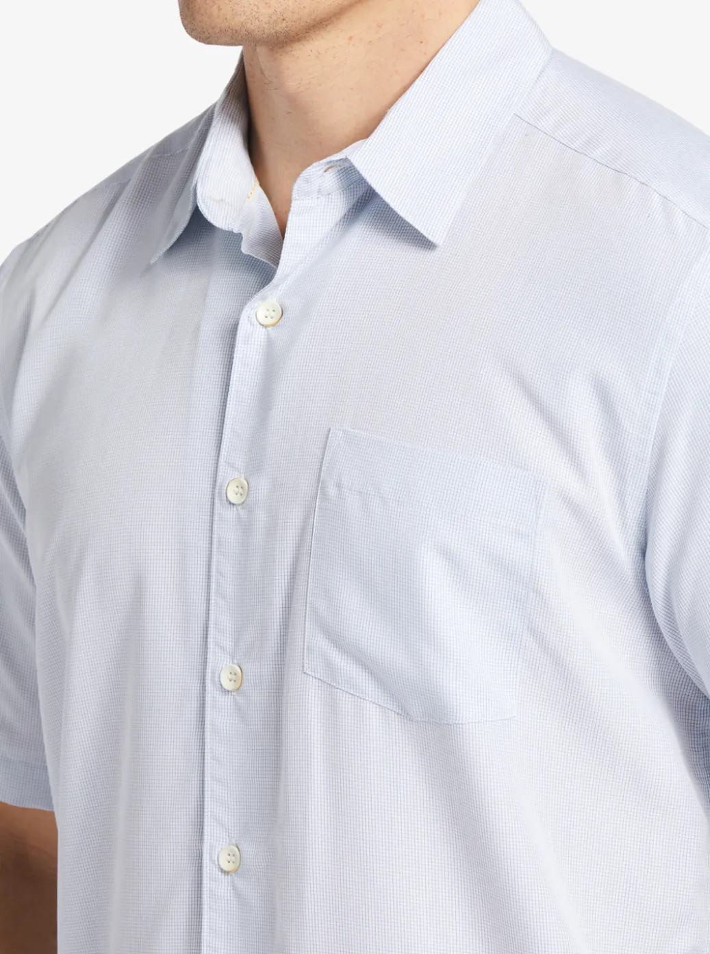Best Sale Quiksilver Waterman Kings Cliff Short Sleeve Shirt White Kings Cliff