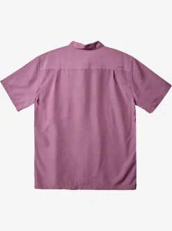 Store Quiksilver Waterman Kings Cliff Short Sleeve Shirt Mellow Mauve Kingscliff