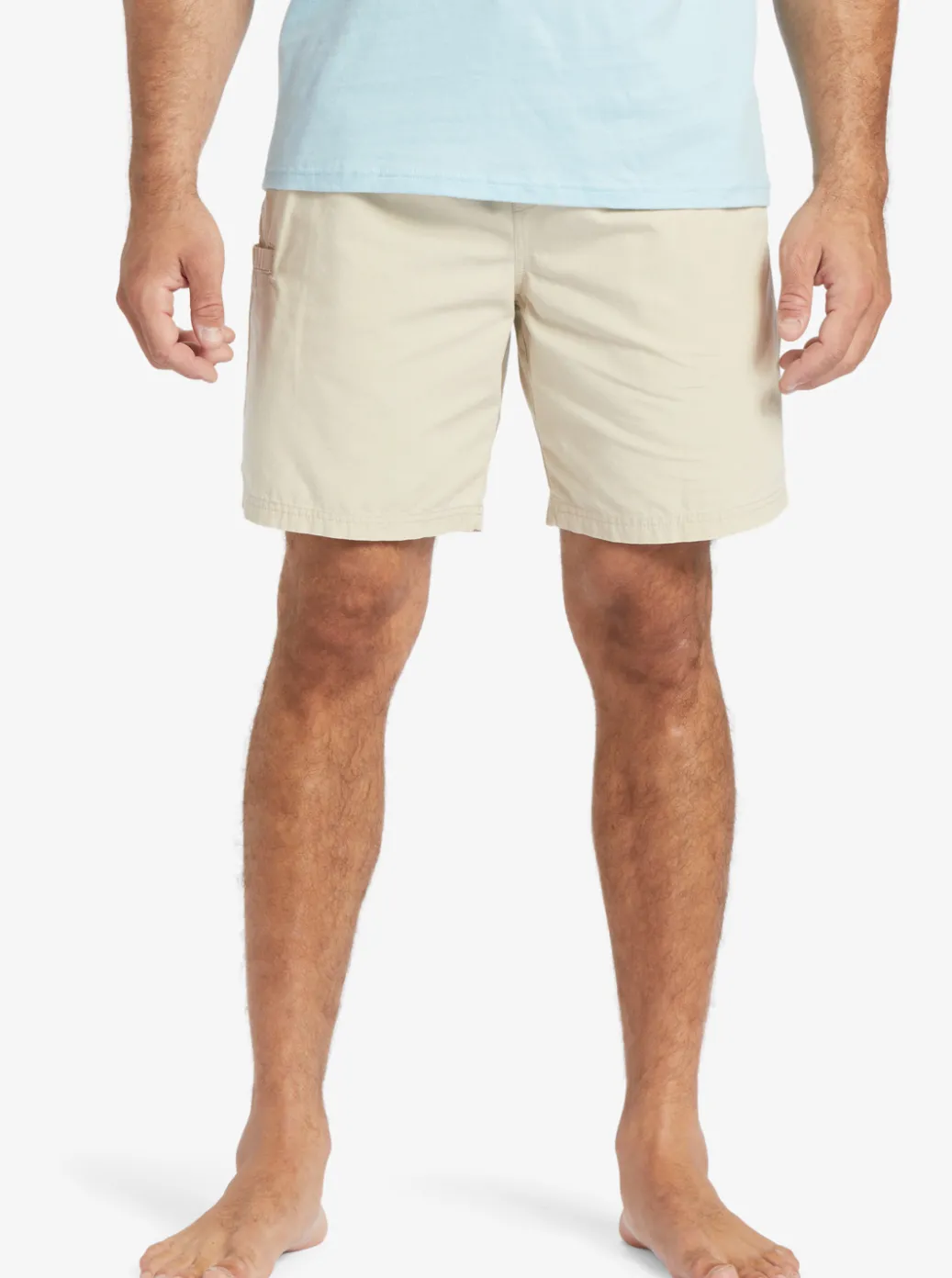 Discount Quiksilver Waterman Last Light Elastic Waist 19" Shorts Brown Rice