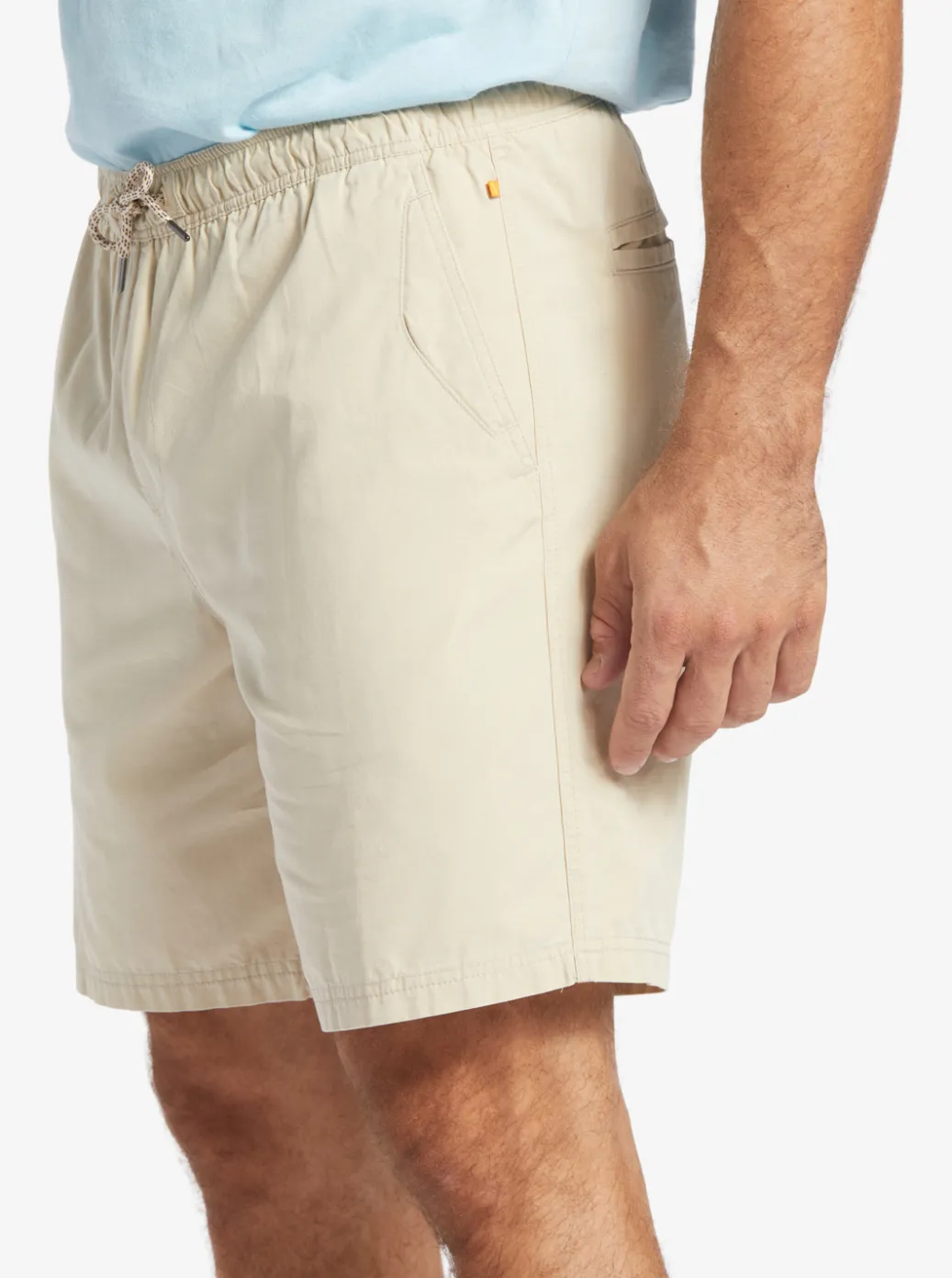 Discount Quiksilver Waterman Last Light Elastic Waist 19" Shorts Brown Rice
