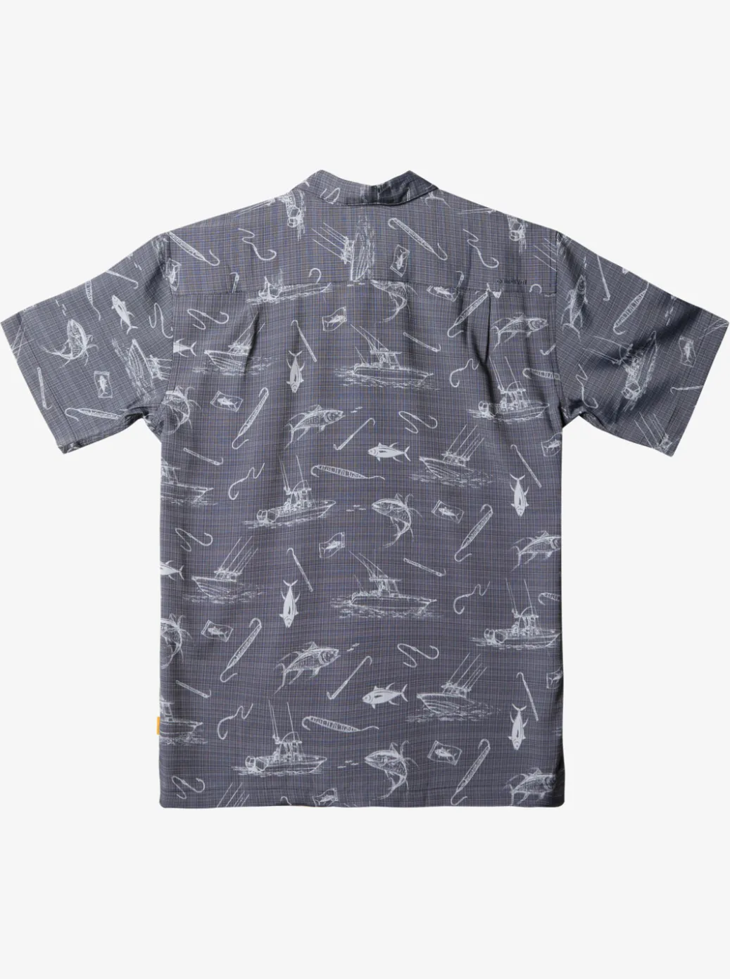 Sale Quiksilver Waterman Line Spinner Short Sleeve Shirt Black Line Spinner