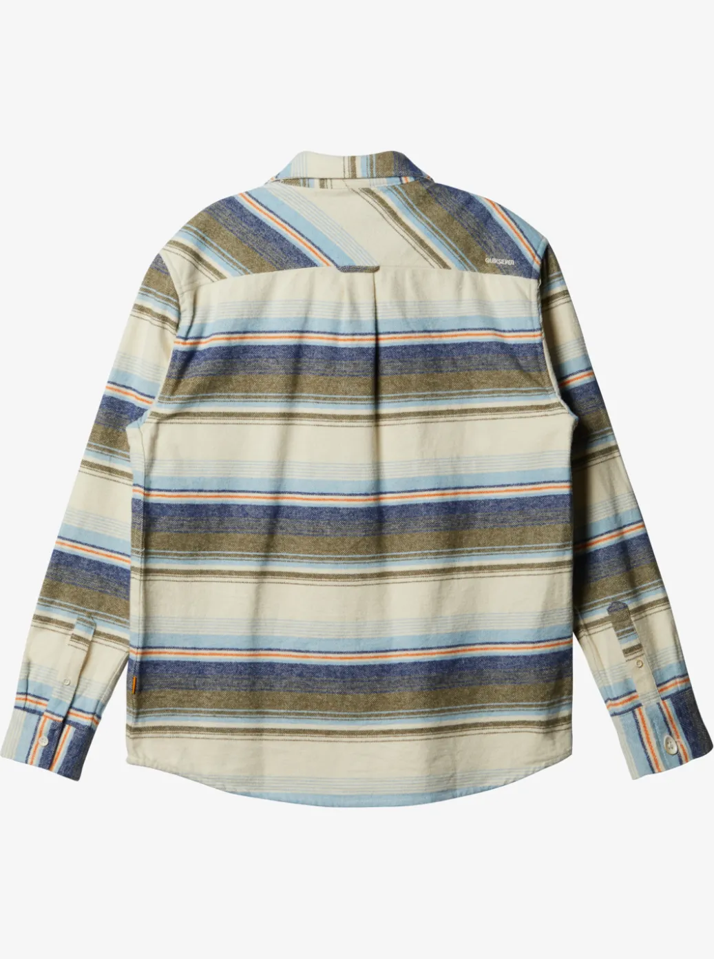 Sale Quiksilver Waterman Lowest Tide Flannel Long Sleeve Shirt Dusk Blue Lowest Tide