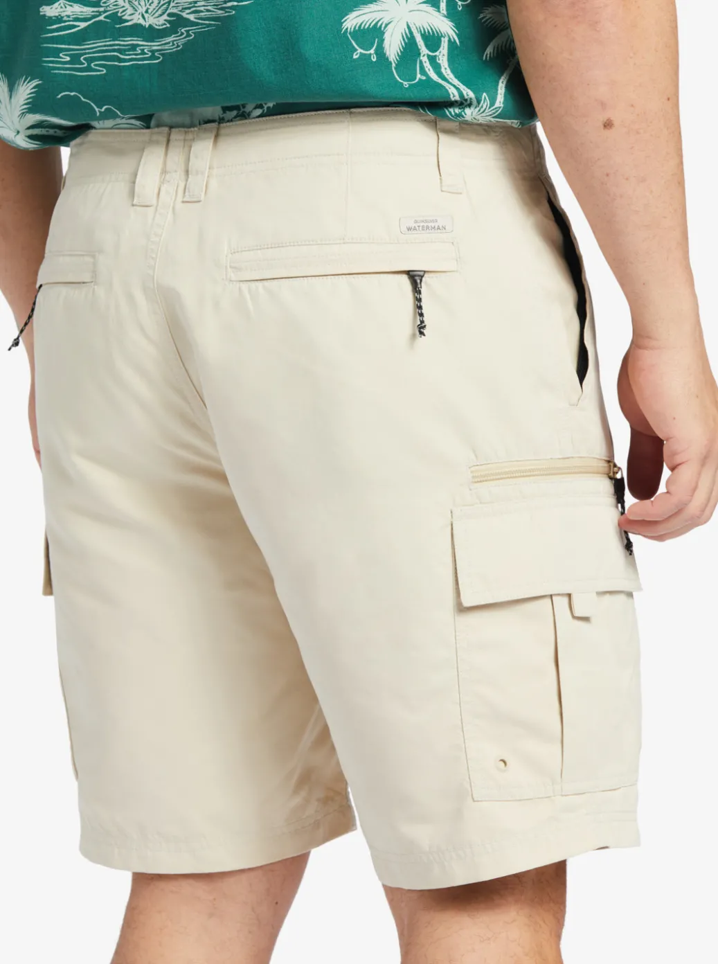 Discount Quiksilver Waterman Maldive Atoll Cargo 20" Shorts Brown Rice