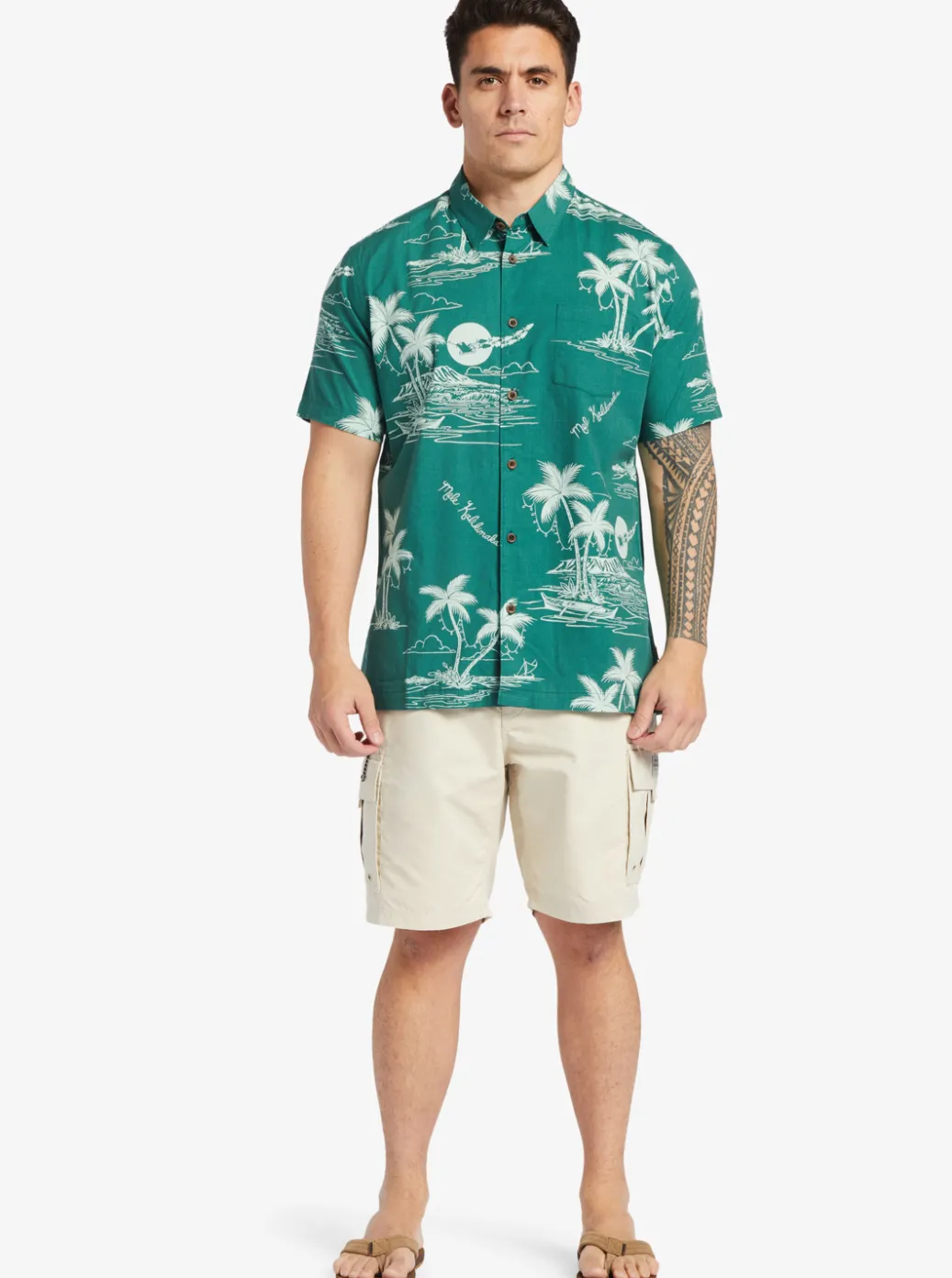 Discount Quiksilver Waterman Maldive Atoll Cargo 20" Shorts Brown Rice