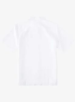 Shop Quiksilver Waterman Manele Bay Short Sleeve Shirt White