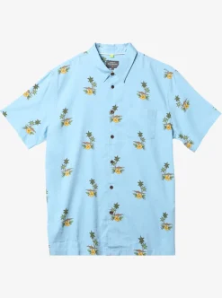 Cheap Quiksilver Waterman Micronesia Woven Shirt Micronesia Dusk Blue