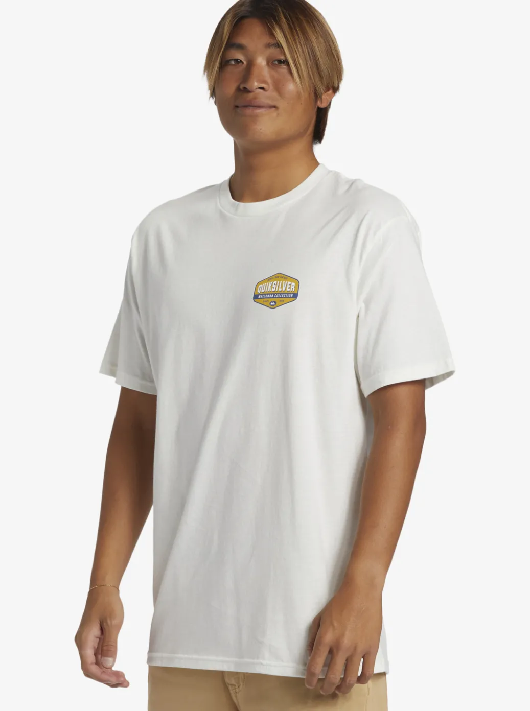 Cheap Quiksilver Waterman Morning Session T-Shirt Snow White